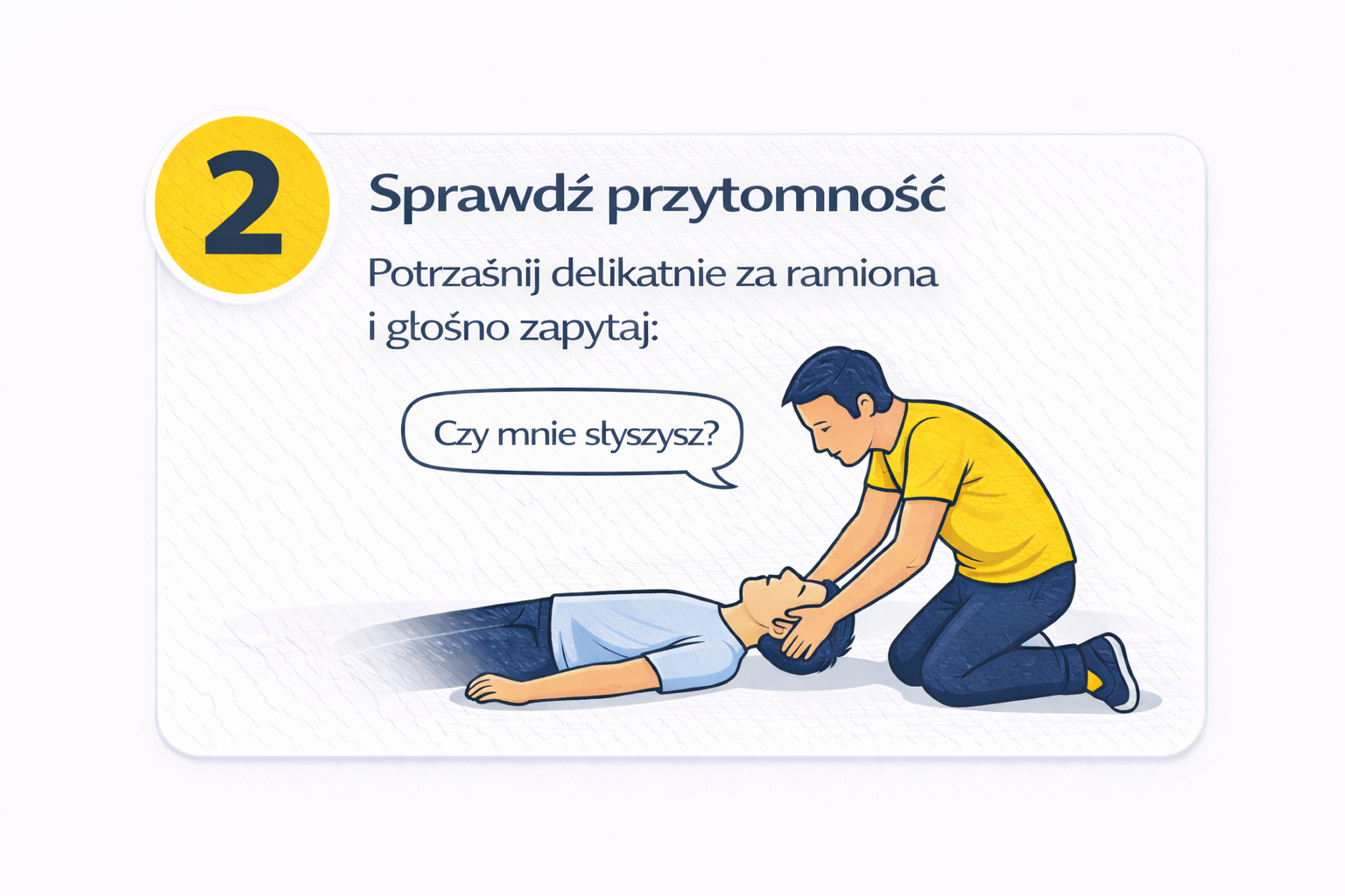 Krok 2 – sprawdź przytomność