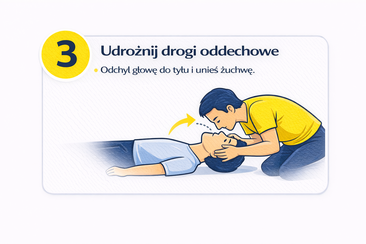 Krok 3 – udrożnij drogi oddechowe