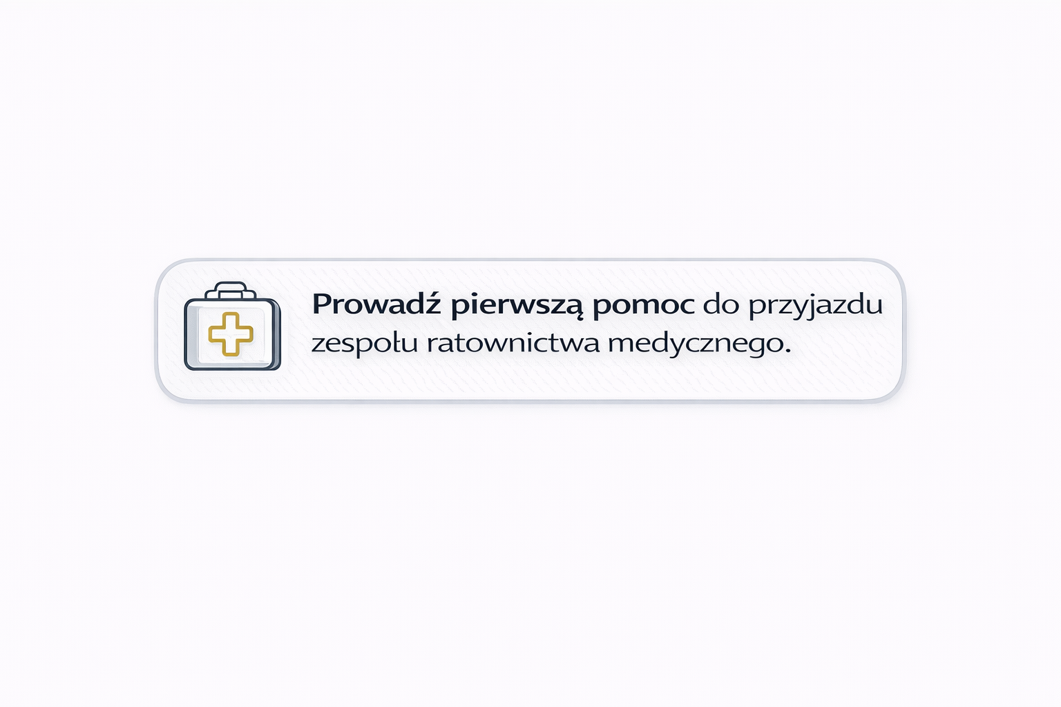 Krok 6 – prowadź pierwszą pomoc do przyjazdu zespołu ratownictwa medycznego
